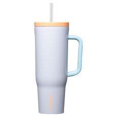 콕시클 크루저 스텐 보냉 대용량 손잡이 빨대 텀블러, 롤러스케이트 데이트, 1개