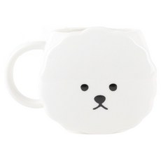 데일리라이크 페이스 머그컵 370ml, 01 비숑, 1개 01 비숑, 1개