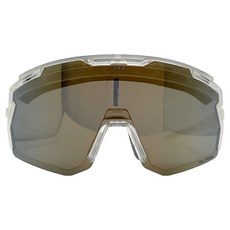 HILX 武士偏光金色鏡片 MTB 自行車 雪板 滑雪護目鏡 HILX HSM03905, 霧面水晶, 1個