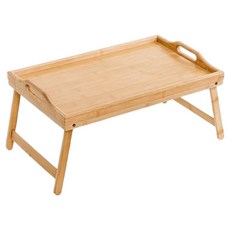 다나셀 침대 접이식 손잡이 테이블, 우드