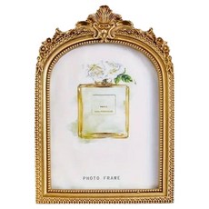 米爾諾亞 復古室內裝飾品 擺件 家居裝飾 相框 MMM3532, 1個, 金色