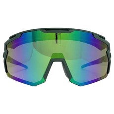 HILX 武士偏光綠色鏡片 MTB 自行車 雪板 滑雪護目鏡 HILX HSM03902, 霧面綠, 1個