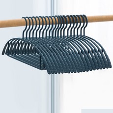 므뮤 어깨 뿔 방지 논슬립 라운드 옷걸이, 딥그린, 20개