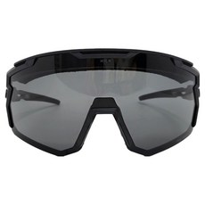 HILX 武士 偏光黑色鏡片 MTB 自行車 雪板 滑雪護目鏡 HILX HSM03901, 霧面黑, 1個