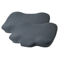 PROJECT SLEEP 睡眠姿勢支撐記憶棉頸椎童顏枕, 灰色, 2個