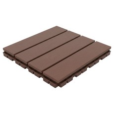 Haettokki 頂級拼接地板 30 x 30 cm, 木紋棕色, 1個