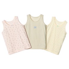 유니프랜드 리본 면 런닝 3종 세트