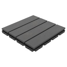 Haettokki 頂級拼接地板 30 x 30 cm, 木紋灰色, 1個