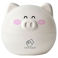 Mirnoa 可分離式動物臉面紙盒 豬 MMM3500, 白色, 1個