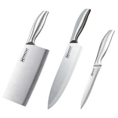 MACHT 全不鏽鋼帕赫曼主廚刀 + 中式菜刀 + 水果刀套組, 主廚刀 + 中式菜刀 + 水果刀, 1套