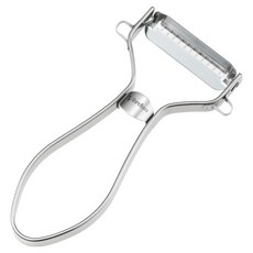 SHIMOMURA 下村 Verdun 日製全不鏽鋼快速牛蒡絲刨刀, 銀色, 1個