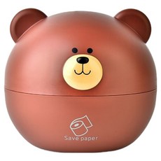 Mirnoa 分離式動物臉面紙盒 熊 MMM3500, 棕色, 1個