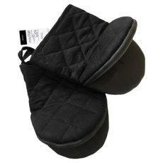 라인스미스 네오프렌 누빔 오븐장갑 양손 세트, 블랙, 1세트