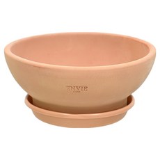 ENVIE CASA 越南陶盆圓形水盤PP底盤套組, B160, 1套