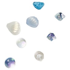 Souplace 海洋藍色黑板裝飾海洋冰箱磁鐵8件組 S261-0173BUFR, 藍色