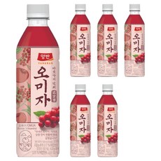 양반 오미자 음료, 500ml, 6개