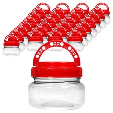 대경 광구 핸들 적색캡 페트용기 350g 400소 5호박스, 60개