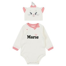 디즈니베이비 신생아용 마리 바디수트 + 모자 세트