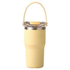 모던하우스 TO GO 휴대하기 편리한 대용량 핸들 텀블러, 1개, 600ml, 옐로
