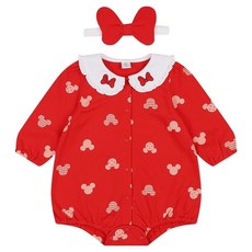 디즈니베이비 유아용 미니 바디수트 + 헤어밴드 세트