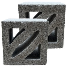 위드블럭 버라이어티 공간 인테리어 마감 블럭 쓰리페이스 M7, 그레이, 2개