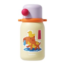 bablov 花伴森 316小糖豆兒童保溫瓶, 佛系豚豚, 1個, 440ml