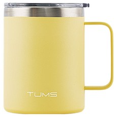 TUMS 蜜蜂不鏽鋼馬克杯, 蜂蜜黃, 1個, 350ml