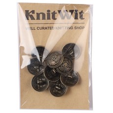 니트위트 브리티시 단추 18mm, 엔틱, 1개