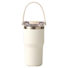 모던하우스 TO GO 휴대하기 편리한 대용량 핸들 텀블러, 크림, 600ml, 1개