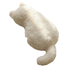 쿠말 식빵굽는 고양이 귀여운 필통, 화이트, 1개