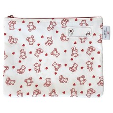 슈슈룸 어린이집 유치원 방수 타올파우치, 레드베어