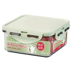 LocknLock 樂扣樂扣 純淨PURE保鮮盒 正方款 600ml, 1個, 1個裝