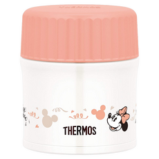 THERMOS 膳魔師 真空隔熱燜燒保溫湯罐 JBU-300DS, BEP 蜜桃粉米妮, 1個, 300ml