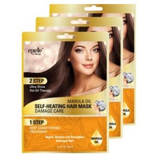 에피엘르 2단 셀프 히팅 스팀 데미지케어 헤어마스크, 15ml, 3개