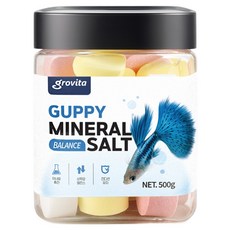 그로비타 구피전용 미네랄 쏠트, 1개, 250g