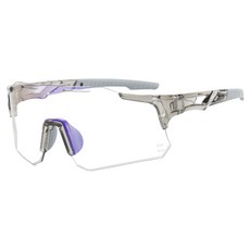 쿠엔제이 변색 스포츠 선글라스 보호안경, 그레이 변색블루, 1개