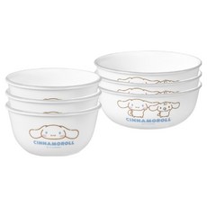Corelle Brands 康寧餐具 大耳狗飯碗3入 + 湯碗3入組, 混合色, 1套, 飯碗3入 + 湯碗3入