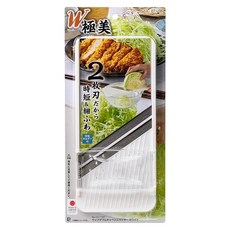 PEARL LIFE 珍珠金屬 雙刃寬版高麗菜刨絲器 + 安全手柄 日本製, 白色, 1套