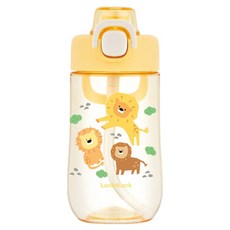 LocknLock 樂扣樂扣 兒童水壺, 獅子黃, 500ml, 1個