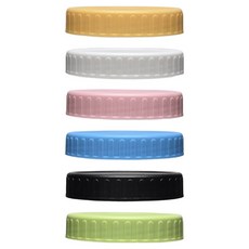 HEXXA 綠安斯 矽膠塑膠環保瓶蓋 82mm 6件組, 混合色, 1套