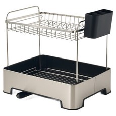 Modern House 基本款不鏽鋼邊框碗盤瀝水架, 1個, 混合色, 2層