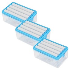 Akei 高級型泡沫滾輪肥皂盒, 藍色, 3個