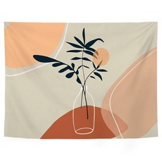 테리보 추상 일러스트 패브릭 태피스트리, 타입2