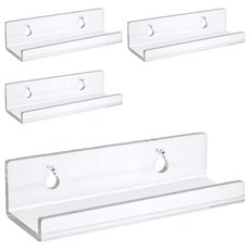 Tailstar 壓克力LP層架CD展示壁掛架 4入, 透明色 4個