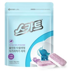 Scott 可麗舒 柳韓金百利 多合一洗碗機專用洗滌劑 清新香 60入, 600g, 1個