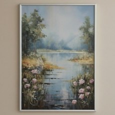 UV壓克力印刷技法水彩畫 NO3, 銀色