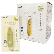 oval 歐文 Techo 修正帶, 蜂蜜芥末, 10個