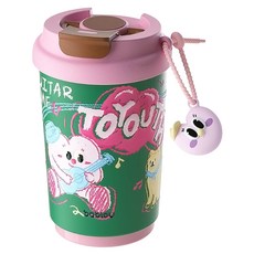 bablov 花伴森 316保溫嘟嘟咖啡杯, 巡演歌唱家, 1個, 370ml
