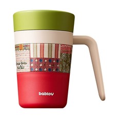bablov 花伴森 316 附蓋織夢保溫杯, 織物蜜語, 1個, 450ml