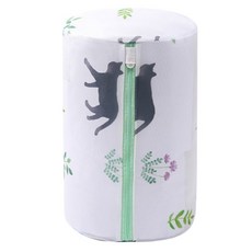 마리조아 브라 속옷 변형 방지 세탁망 원통형가방 22 x 33 cm, 미스터캣, 1개